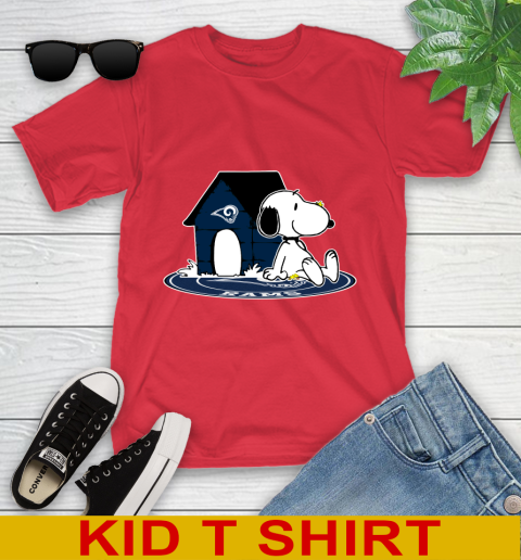 NFL Football Los Angeles Rams Snoopy The Peanuts Movie Shirt Youth T-Shirt 10