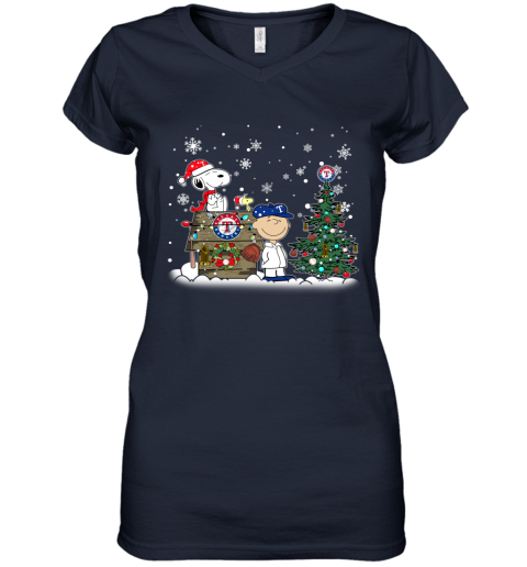 Snoopy Christmas Texas Rangers T Shirts - teejeep