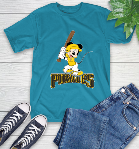 MLB Baseball Pittsburgh Pirates Cheerful Mickey Mouse Shirt T-Shirt 9