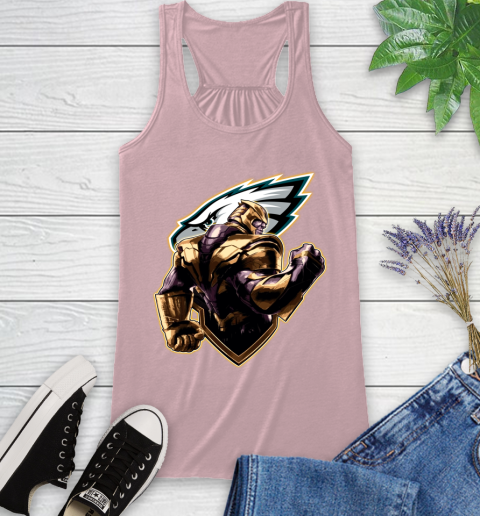 NFL Thanos Avengers Endgame Football Sports Philadelphia Eagles Racerback Tank 11