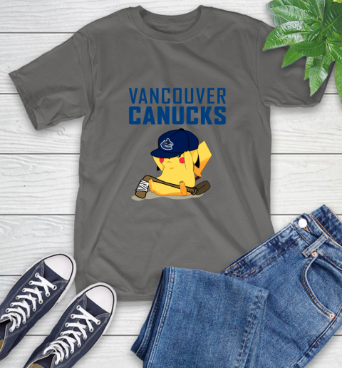 NHL Pikachu Hockey Sports Vancouver Canucks T-Shirt 9