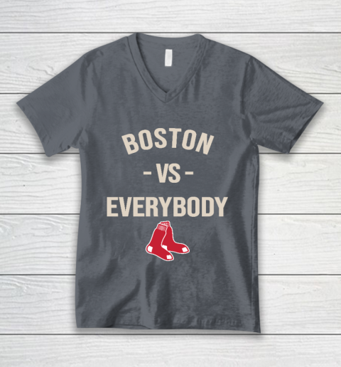 Boston Red Sox Vs Everybody V-Neck T-Shirt 4