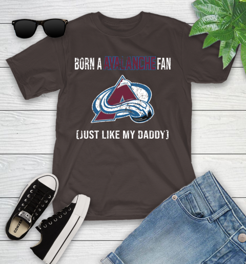 NHL Colorado Avalanche Hockey Loyal Fan Just Like My Daddy Shirt Youth T-Shirt 6