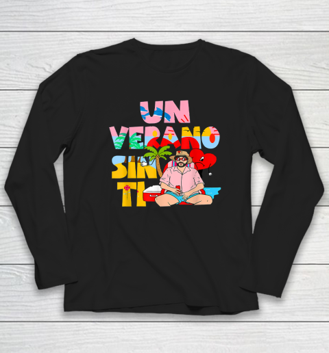 B Bunny Un Verano Worlds Tour Sin Ti Merch Long Sleeve T-Shirt