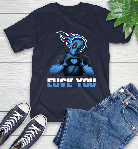 NHL Tennessee Titans Deadpool Love You Fuck You Football Sports T-Shirt 3