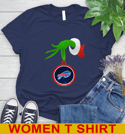 Buffalo Bills Grinch Merry Christmas NFL Football Women's T-Shirt 12