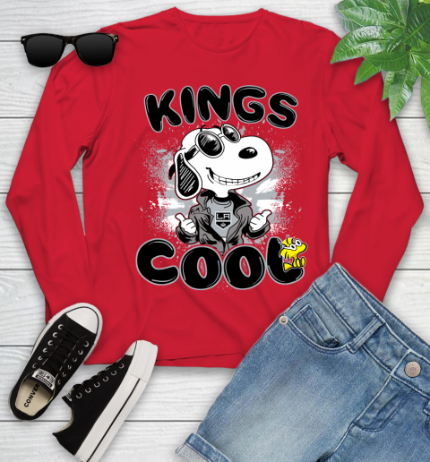 NHL Hockey Los Angeles Kings Cool Snoopy Shirt Youth Long Sleeve 10
