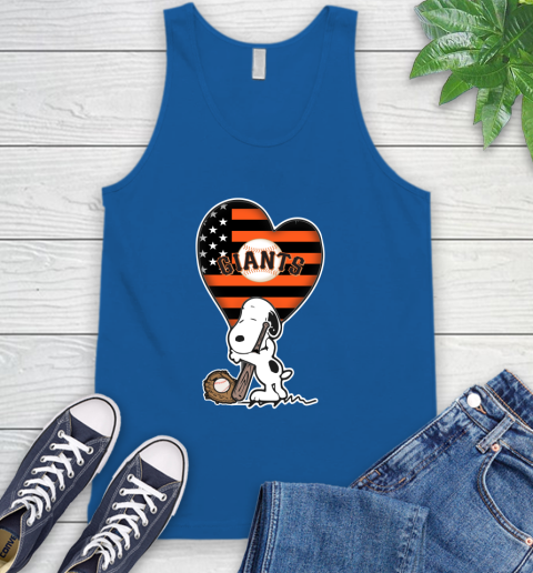 San Francisco Giants MLB Baseball The Peanuts Movie Adorable Snoopy Tank Top 5