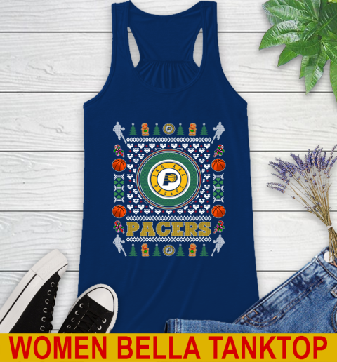 Indiana Pacers Merry Christmas NBA Basketball Loyal Fan Racerback Tank 7