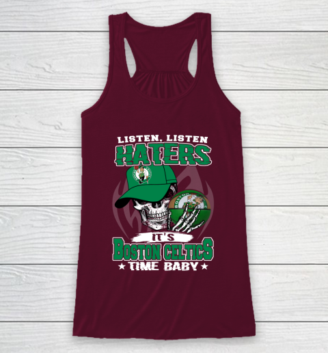Listen Haters It is CELTICS Time Baby NBA Racerback Tank 2