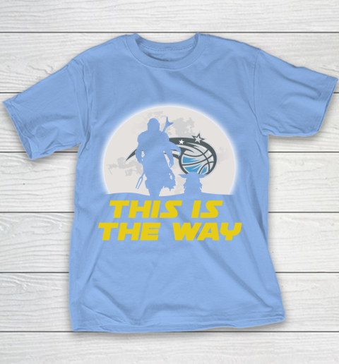Orlando Magic NBA Basketball Star Wars Yoda And Mandalorian This Is The Way Youth T-Shirt 8