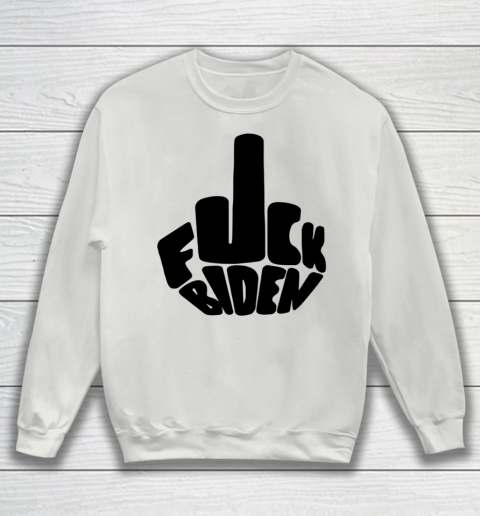 Fuck Joe Biden Cute Middle Finger Anti Biden Sweatshirt 3