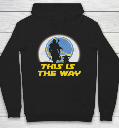 Golden State Warriors NBA Basketball Star Wars Yoda And Mandalorian This Is The Way Hoodie