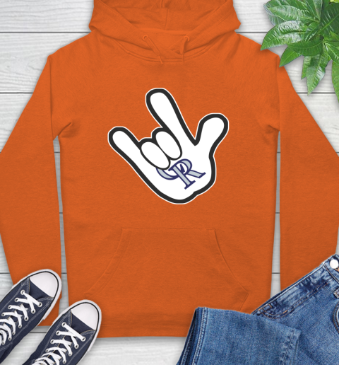 Colorado Rockies MLB Baseball Mickey Rock Hand Disney Hoodie 6 Colorado Rockies MLB Baseball Mickey Rock Hand Disney Hoodie - Image 6