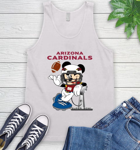 NFL Arizona Cardinals Mickey Mouse Disney Super Bowl Football T Shirt Tank Top