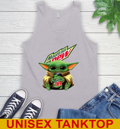 Star Wars Baby Yoda Hugs Mountain Dew Soft Drink Shirt 73