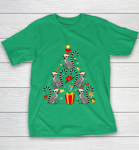 Lemur Christmas Ornament Tree Funny Gift Youth T-Shirt 3