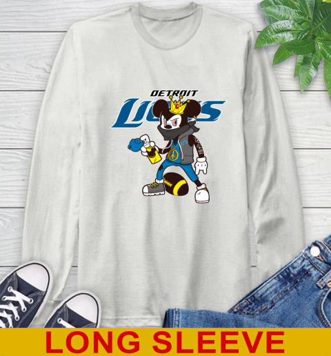 Detroit Lions NFL Football Mickey Peace Sign Sports Long Sleeve T-Shirt 13 Detroit Lions NFL Football Mickey Peace Sign Sports Long Sleeve T-Shirt - Image 13