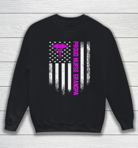 GrandFather gift shirt Vintage USA American Flag Proud Nurse Grandpa Distressed T Shirt Sweatshirt