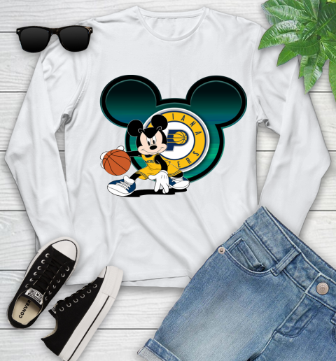 NBA Indiana Pacers Mickey Mouse Disney Basketball Youth Long Sleeve