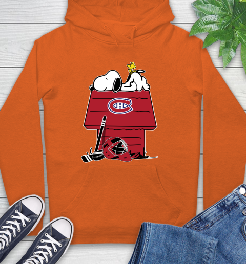 Montreal Canadiens NHL Hockey Snoopy Woodstock The Peanuts Movie Hoodie 5
