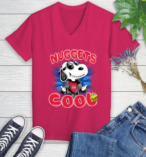 NBA Basketball Detroit Pistons Cool Snoopy Shirt Women's V-Neck T-Shirt 7