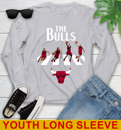 NBA Basketball Chicago Bulls The Beatles Rock Band Shirt Youth Long Sleeve 5