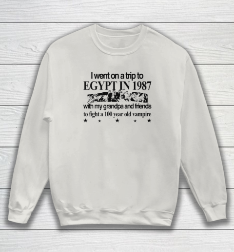 Jojo's Bizarre Adventure I Went To Egypt To Fight A Vampire Sweatshirt 8