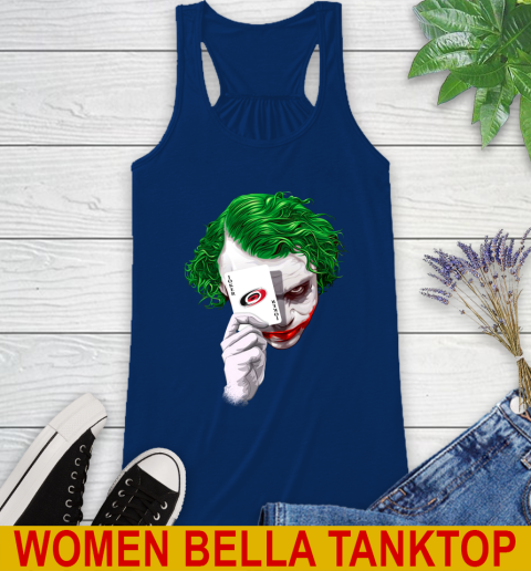 Carolina Hurricanes NHL Hockey Joker Card Shirt Racerback Tank 7