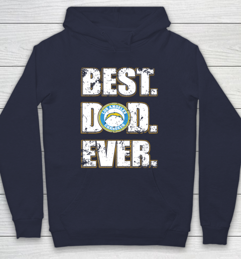 NFL Los Angeles Chargers Football Best Dad Ever Family Shirt Hoodie 2