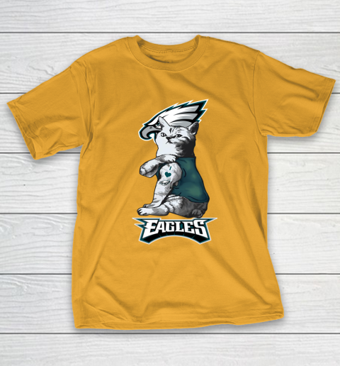 NFL Football My Cat Loves Philadelphia Eagles T-Shirt 2