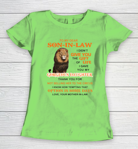 To My Dear Son In Law Women's T-Shirt 5