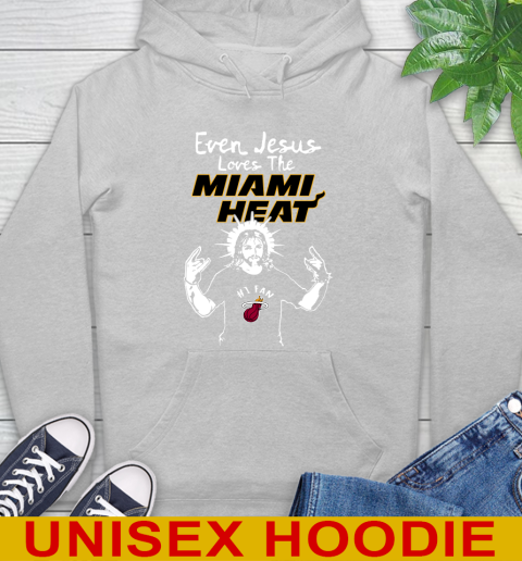 Miami Heat NBA Basketball Even Jesus Loves The Heat Shirt Hoodie 6
