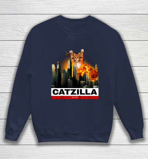 CATZILLA  Funny Kitty Tshirt for Cat lovers to Halloween Sweatshirt 2