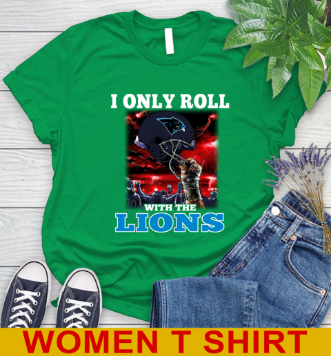 Carolina Panthers NFL Football I Only Roll With My Team Sports Women's T-Shirt 7