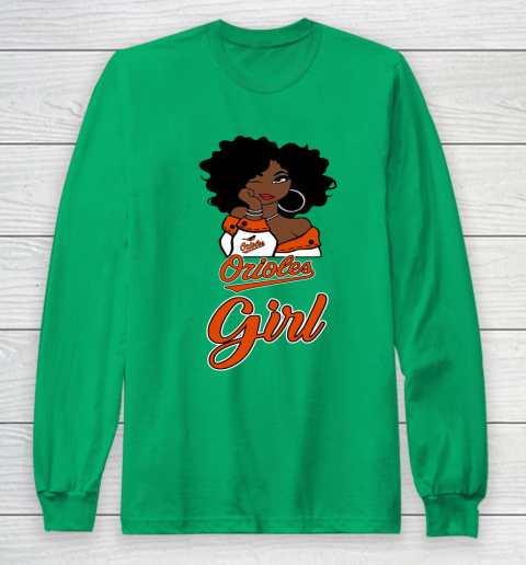 Baltimore Orioles Girl MLB Long Sleeve T-Shirt 7