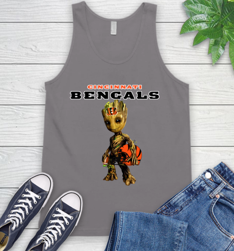 Cincinnati Bengals NFL Football Groot Marvel Guardians Of The Galaxy Tank Top 7