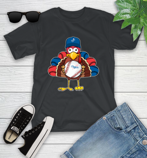 Los Angeles Dodgers Turkey thanksgiving Youth T-Shirt 2