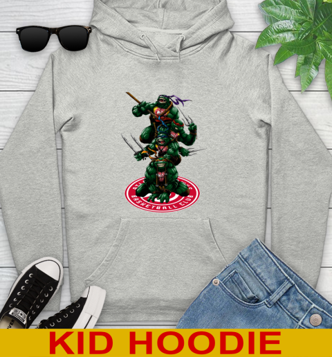 NBA Basketball Atlanta Hawks Teenage Mutant Ninja Turtles Shirt Youth Hoodie