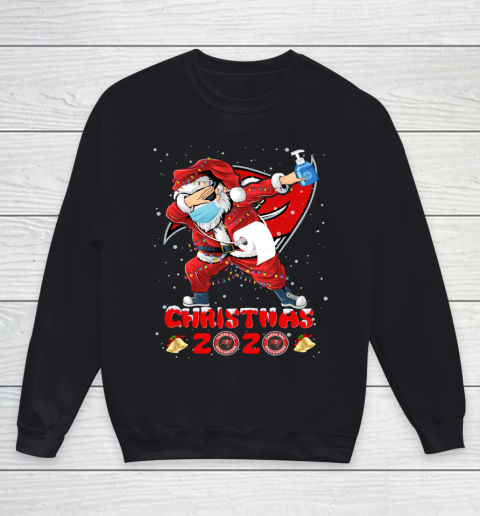 Tampa Bay Buccaneers Funny Santa Claus Dabbing Christmas 2020 NFL Youth Sweatshirt