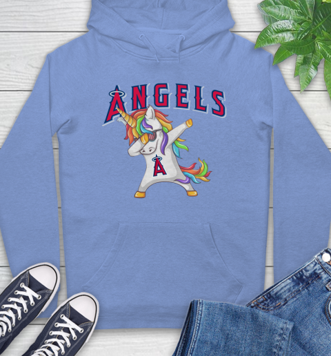 Los Angeles Angels MLB Baseball Funny Unicorn Dabbing Sports Hoodie 11