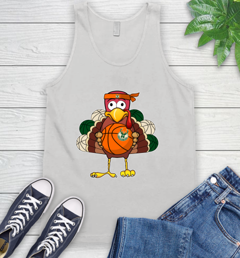 Milwaukee Bucks Turkey thanksgiving day Tank Top
