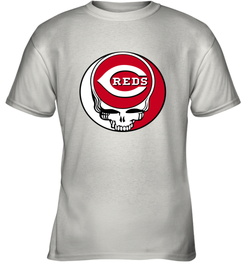 Cincinnati Reds The Grateful Dead Baseball MLB Mashup Youth T-Shirt