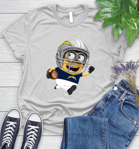 NFL San Diego Chargers Minions Disney Football Sports Women's T-Shirt