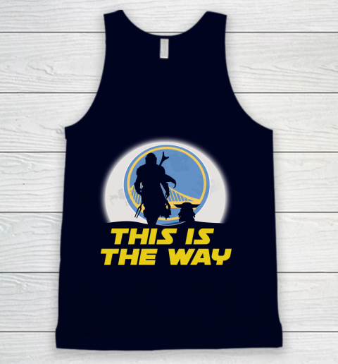 Golden State Warriors NBA Basketball Star Wars Yoda And Mandalorian This Is The Way Tank Top 2