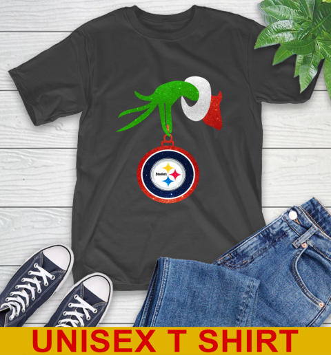 Pittsburgh Steelers Grinch Merry Christmas NFL Football T-Shirt 2