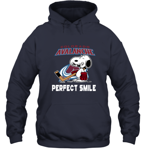 7mnn colorado avalanche snoopy perfect smile the peanuts hoodie 23 front navy