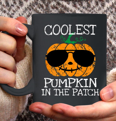 Kids Coolest Pumpkin In The Patch Halloween Costume Boys Girls Ceramic Mug 11oz