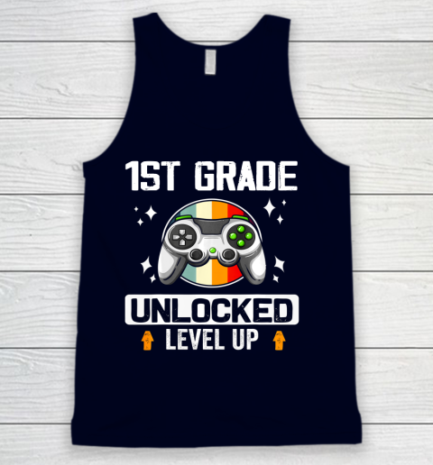 Next Level t shirts 1st Grade Unlocked Level Up Back To School First Grade Gamer Tank Top 2
