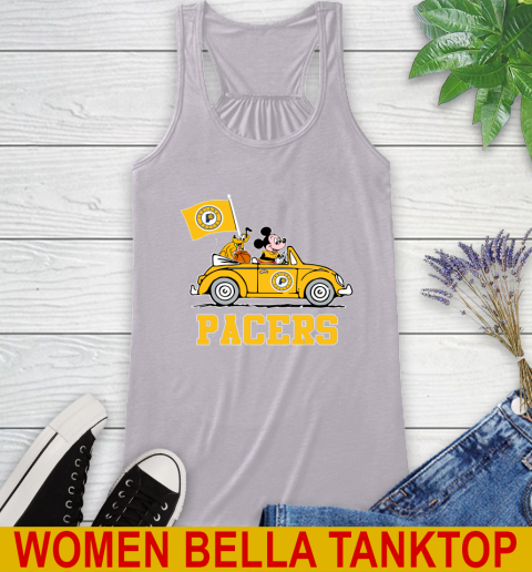 NBA Basketball Indiana Pacers Pluto Mickey Driving Disney Shirt Racerback Tank 5